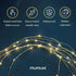 MUMUXI 12 Pack 7.2ft Fairy Lights Battery Operated String Lights, 20 Mini LEDs for Centerpiece Table Decorations, Wedding Party Bedroom Mason Jar ...