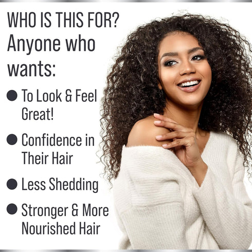 11-in-1 Vegan Hair Growth Vitamins for Thinning & Brittle Hair – Advanced Vitamin Complex with 5000mcg Biotin, Pumpkin Seed, Zinc. Supports Thicke...