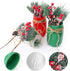 CNVOILA Christmas Centerpiece 3PC Set: Mason Jars, Table Decorations, Home & Coffee Table Decor...