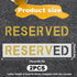 2pcs Reserved Stencil, 28.74x5.9 inch Reserved Parking Sign Spray Painting Letter Stencil Reusable Reserved Template for Parking Lot Concrete Curb...