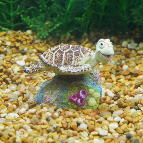 Penn-Plax Finding Nemo Resin Ornament Aquarium Decor, Crush, 3" x 2.5" x 2.5"...