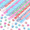 1620 Sheets Origami Star Paper Strips, Loving Heart Star Paper Strips, Lucky Star Paper for Diy Arts Paper Craft Supplies...