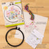 Bucilla Watercolor 6" Stamped Embroidery Kit, Flower Power, Includes 4-Color Printed Fabric, 6" Hoop, Embroidery Floss, Needle, and Instructions, ...