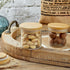 Sawysine Yogurt Jar Lids Set Reusable Bamboo Wooden Round Canning Lids with Silicone Sealing Rings Compatible with Oui Yogurt Jars Not Included(4 ...