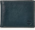 Timberland mens Leather Wallet With Attached Flip Pocket, Navy (Fine Break), One Size...