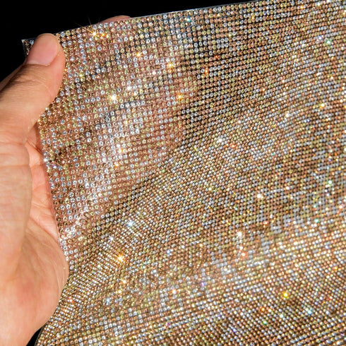 Locacrystal Bling Rhinestone Sticker DIY Car Decoration Stickers Self-Adhesive Hotfix Glitter Crystal Gem Sheet Sticker for Car&Craft Decoration w...