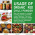 Jiva Organics Organic Red Chili Powder 7 ounce Bag - Extra Hot, Ground Indian Chillies, 100% Natural & Non-GMO...