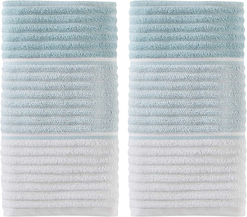 SKL Home Planet Ombre Hand Towel, Taupe 2 Count...