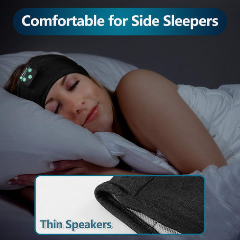 Sleep Headphones Bluetooth Headband,Sleeping Headphones Sports Headband Headphones, Long Time Play Sleeping Headsets with Built in Speakers Perfec...