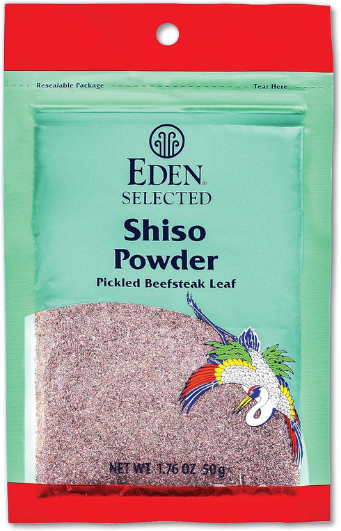 Eden Shiso Leaf Powder, Traditionally made in Japan, Pickled Beefsteak Leaf, 1.76 oz...