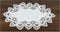 White European Lace and Antique Jacquard Fabric Peacock Tail Lace Place mat, Doily, End Table Cover (13Wx20L)...