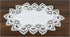 White European Lace and Antique Jacquard Fabric Peacock Tail Lace Place mat, Doily, End Table Cover (13Wx20L)...