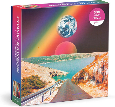 Galison Cosmic Rainbow – Nidera 500 Piece Puzzle Featuring Prisms Other Worldly Combinations of Earth Sea and Cosmos...