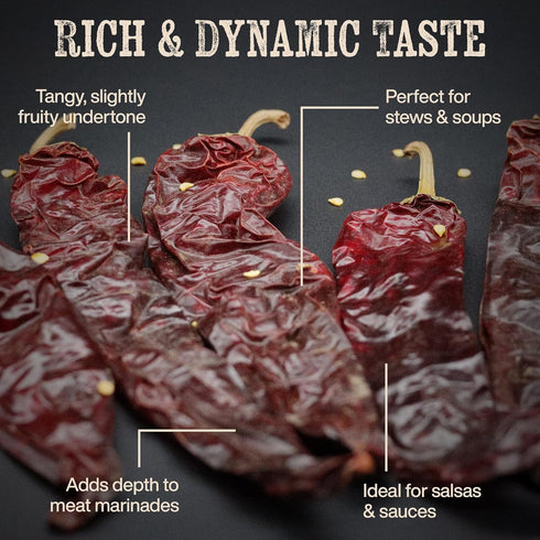 El Venado Guajillo Chile Pods 3oz (Dried) | Natural and Premium Mild to Medium Hear Chili - Best for Mexican Recipes like Molé, Tamales, Salsa Mac...