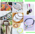 54 Yards Hollow Pipe Rubber Tube Cord 2mm PVC Tubing Cord String with Spool for DIY Necklace Bracelet Jewelry Making (Light Green)...