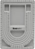 The Beadsmith Bead Board, Grey Flocked, 3 U-Shaped Channels, 6 Recessed Compartments, 9.5 x 13 inches, Design Boards for Creating Bracelets, Neckl...