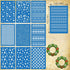 10 Pcs Christmas Silk Screen for Polymer Clay Silk Screen Stencils for Polymer Clay Earrings Polymer Clay Stencil Reusable Silkscreen Print Kit fo...