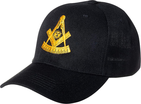 Artisan Owl Past Master Mason Embroidered Adjustable Men's Baseball Cap...