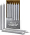 Hyoola 10 Inch Dinner Candles - 12 Pack - Light Gray Tall Unscented Rustic Long Burning Candle Sticks...