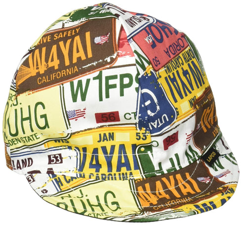 Lapco Lap C-6 3/4 4-Panel Welder's Caps, 100% Cotton, 6 3/4", Assorted Colors...