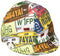 Lapco Lap C-6 3/4 4-Panel Welder's Caps, 100% Cotton, 6 3/4", Assorted Colors...