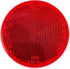 Qty 4 (2 Red/2 Amber) - 2" Inch Round Reflector Bike,Trailer, Truck, Boat, Mailbox, Construction, Signage, Warning with Super Strong Adhesive DOT/...