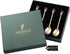 Matashi 24K Gold Plated Crystal Topped Dessert Spoon for Dinner Party Great for Testing Sampling Appetizers Corporate Gifts Christmas Mother's Day...