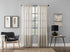 Clean Window Twill Stripe Anti-Dust Allergy/Pet Friendly Anti-Dust Sheer Curtain Panel, 52" x 63, White/Linen...