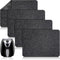 4 Pcs Heat Resistant Mat for Air Fryer Kitchen Countertop Heat Protector Mat Kitchen Appliance Mats Non Slip Heat Proof Mat Non Stick Black Coffee...
