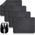 4 Pcs Heat Resistant Mat for Air Fryer Kitchen Countertop Heat Protector Mat Kitchen Appliance Mats Non Slip Heat Proof Mat Non Stick Black Coffee...