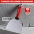 Goldblatt 6" Putty Knife, Stainless Steel Scraping Paint, Putty Knife Scraper with Hammer End, Soft Grip, Perfect for Drywall Repairing and Finish...