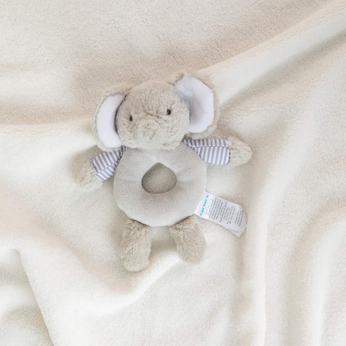 KIDS PREFERRED Carter’s Elephant Ring Rattle, Plush Toy for Babies...