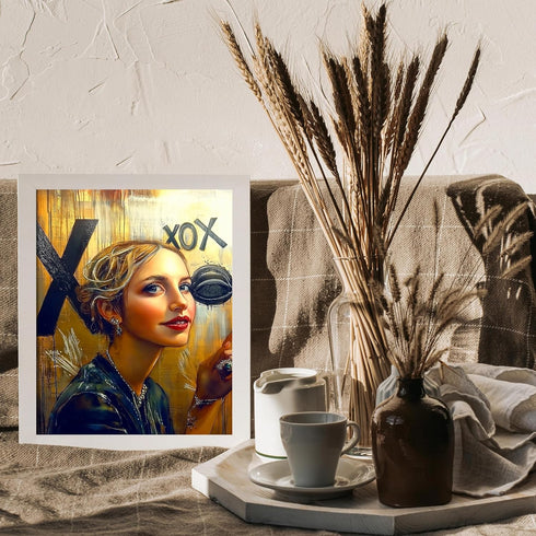 Posterizer 1 pcs-xoxo cute flirty poster-Valentine's day inspired art -2-Romantic Art-Holiday Poster Collection-Gift for Couples boyfriend girlfri...