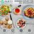 Party Bargains Disposable Plastic Black Cutlery Set, Infinity Modern Design Utensils, 40 Pack: 16 Forks, 8 Knives, 16 Spoons...