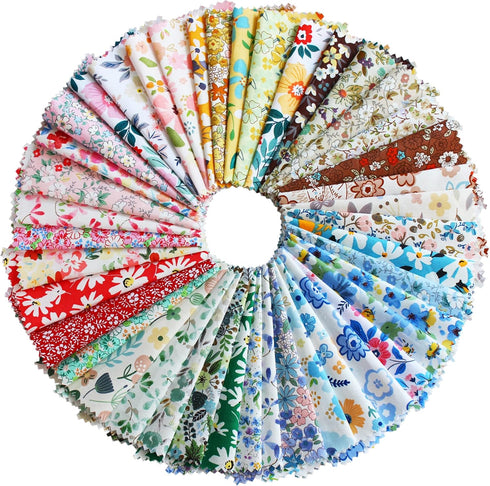 Charm Packs for Quilting 5 inch,Precut Fabric Squares 5''x5'' Quilting Cotton Fabric Bundles,42 Charm Squares for Quilts,Sewing and Other DIY Proj...