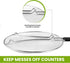 13" Grease Splatter Screen for Cooking | Stainless Steel Oil Splatter Guard and Ultra-Fine Mesh Protects Skin from Burns | TPR Tight-Grip Handle (...