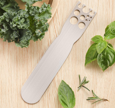 Stainless Steel Herb Stripper -Kale & Herb Stripper, for Leafy Greens and Woody Herbs, Kale Kitchen Gadgets Leaf Stripping Tool Separator...