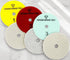 3 Step Diamond Polishing Pads - Wet or Dry - Granite, Quartz, Marble, Concrete, Terrazzo - High Temperature Resistance - White Resin - 4'' Hook an...