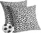 Outdoor Pillow Covers 20x20 Set of 2 Black Polka Dot Outdoor Waterproof Decorative Pillow Cases Summer Outdoor Sofa Bed Cushion Covers Home Decor ...