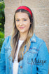 Motique Accessories Red 2 Inch Wide Satin Hard Headband with No Teeth...