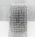 2/3 Yard Silver Sew Stitch On Pointed Spike Stud Cone Flatback Punk Rock Trim Mesh Bead Craft(Silver)...