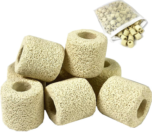 Ceramic Filter Media Bio Filter Rings 1lb / 2lb / 4lb / 8lb (180ct / 1lb)...