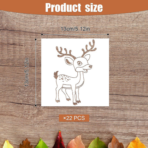 22pcs Baby Shower Stencils, 5.12 Inch Cute Baby Shower Fabric Stencils with Different Patterns Baby Stencils for Fabric Reusable Painting Stencils...