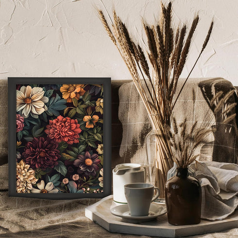 Posterizer 1 pcs-big lush wild flowers-Floral & Botanical Art-Abstract & Modern Art-Decor for Home & Office- UNFRAMED Wall Art...