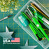 IRIS USA Pencil Case Plastic Pouch Box Storage Organizer for Beads, Pens, and Art Supplies, 10-Pack, Stackable Container with Snap Lid for Jewelry...