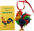 Legend of The Rooster Ornament Set Hanging Christmas Tree Decoration with Story Card Pack...