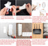 Self Adhesive Power Strip Holder 4 Pack - No Drill Extension Block Wall Mount Fixator - Easy to Install Sliding Design - for Home, Kitchen, Office...