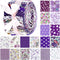 Kingdder 70 Pcs Floral Cotton Fabric Patchwork Roll 2.55 x 39.4 Inch Cotton Quilting Fabric Roll up Cotton Fabric Quilting Strips Precut Patchwork...