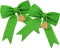 Aokbean Set of 2 Wedding Decor Bows Christmas Tree Topper Bow Rustic Decor Burlap (Christmas Green)...