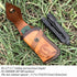 Genuine Leather Pocket Knife Sheath for 4.5''-5.1'' Folding Knives,Handmade Large Folding Knife Holder,GerBer MP600 Sheath Snap Knife Pouch,Knife ...